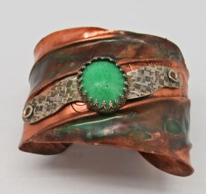 cuff, copper cuff, alene's adornments, handmade jewelry