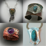 amethyst, turquoise, handmade, jewelry