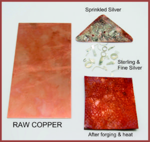 copper and silver jewelry, Handmade in Arizona