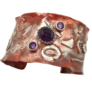 Dare to Dream Collection cuff with amethyst