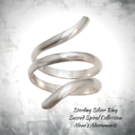 sterling sacred spiral ring
