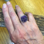 geode ring on hand