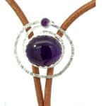 amethyst bolo tie
